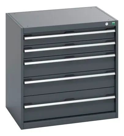 Produktfoto 1 von Bott Schrank Typ Schrank Freistehend 5 Schublade/n 800 mm 800mm Abschließbar 650 mm Stahlblech