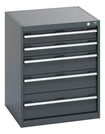 Produktfoto 1 von Bott Schrank Typ Schrank Freistehend 5 Schublade/n 800 mm 650mm Abschließbar 650 mm Stahlblech