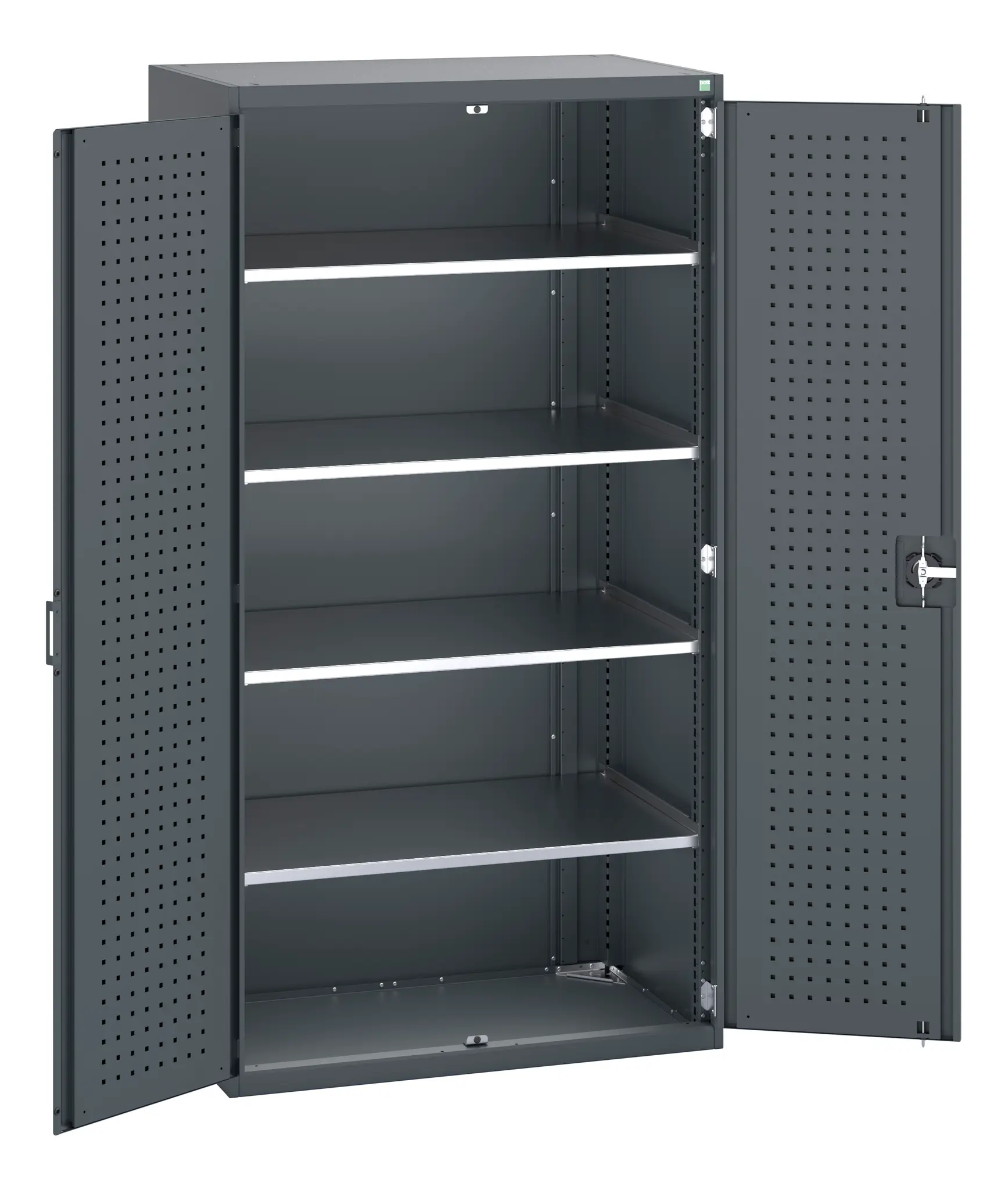 Produktfoto 1 von Bott Schrank Typ Regalschrank Freistehend 2 Tür/en 4 Regal/e 2000 mm 1050 mm Ja 650 mm Stahlblech