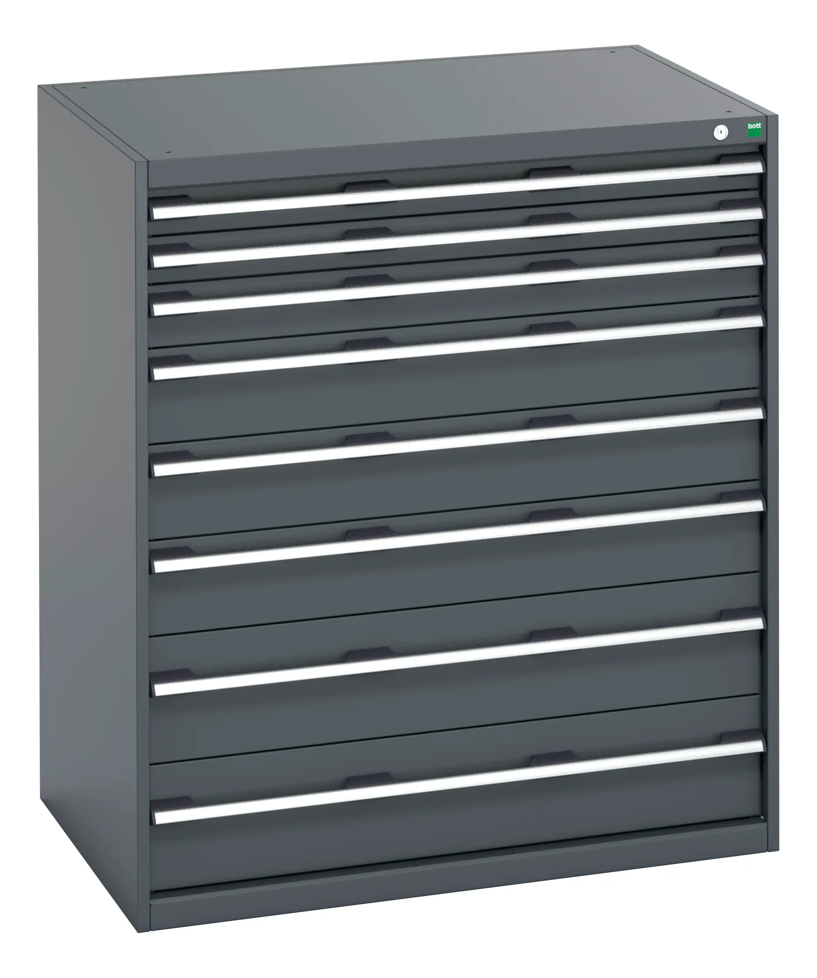 Produktfoto 1 von Bott Schrank Typ Schrank Freistehend 8 Schublade/n 1200 mm 1050 mm Ja 750 mm Stahlblech