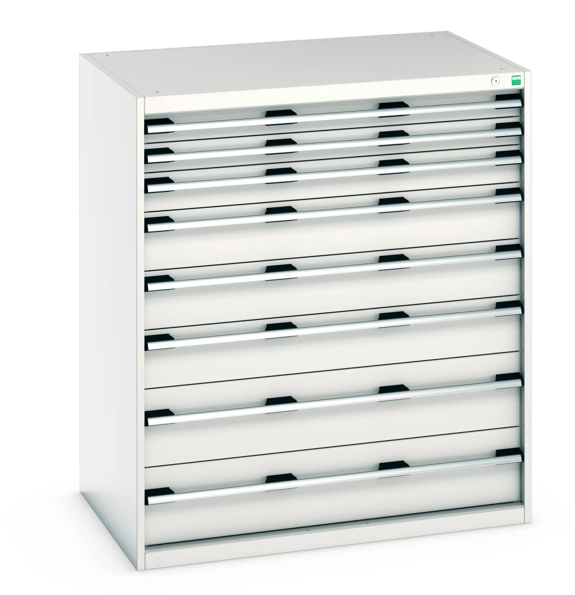 Produktfoto 1 von Bott Schrank Typ Schrank Freistehend 8 Schublade/n 1200 mm 1050 mm Ja 750 mm Stahlblech