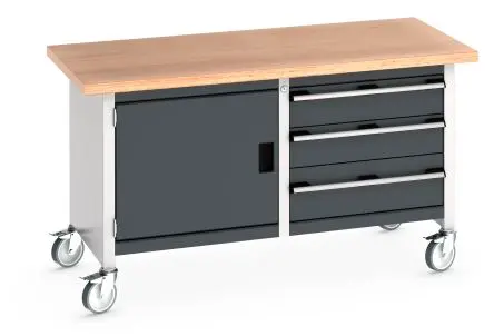 Produktfoto 1 von Bott 41002100.19V Aufbewahrungstisch Tragbar Stahlblech Werkbank Einstellbare Höhe L. 750 mm B. 1500mm H. 840 mm,
