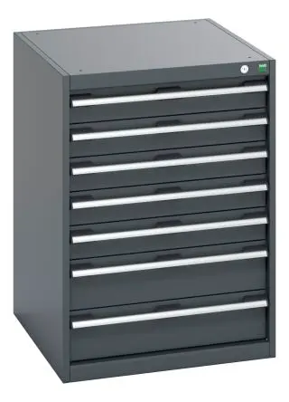 Produktfoto 1 von Bott Schrank Typ Schrank Freistehend 7 Schublade/n 900 mm 650mm Abschließbar 750 mm Stahlblech
