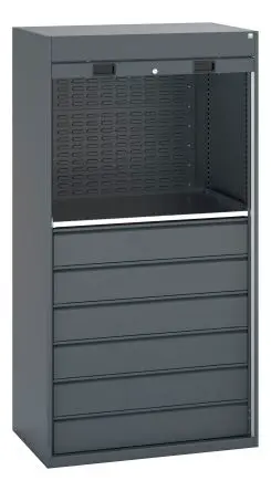 Produktfoto 1 von Bott Schrank Typ Mini Werkstattschrank Freistehend 1 Tür/en 1 Regal/e 6 Schublade/n 2000 mm 1050mm Abschließbar 650 mm