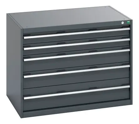 Produktfoto 1 von Bott Schrank Typ Schrank Freistehend 5 Schublade/n 800 mm 1050mm Abschließbar 750 mm Stahlblech