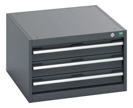 Produktfoto 1 von Bott Schrank Typ Schrank Freistehend 3 Schublade/n 400 mm 650mm Abschließbar 750 mm Stahlblech
