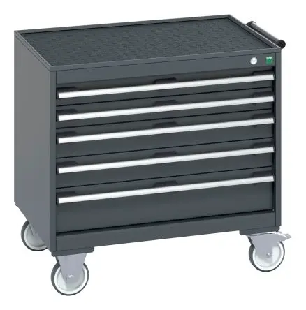 Produktfoto 1 von Bott Workstation Typ Aufbewahrungstisch Freistehend 5 Schublade/n 785 mm 800mm Abschließbar 650 mm mit Rädern Stahlblech