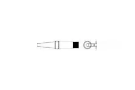 Produktfoto 1 von Weller / PTO8 (425°C) 44 mm Lötspitze 0.8 mm Rund PT für TCP (Serie (alte Generation)