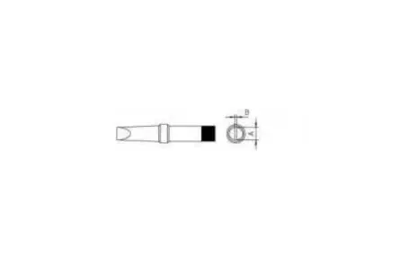 Produktfoto 1 von Weller / PTE9 (480°C) 33 mm Lötspitze 5.6 mm Schrauber PT für TCP (Serie (alte Generation)