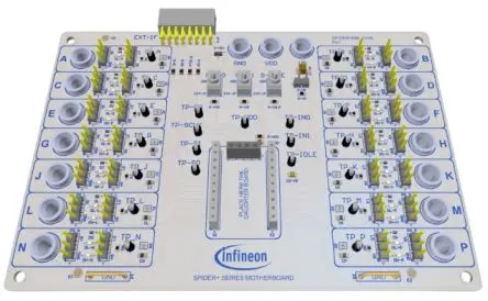 Produktfoto 1 von Infineon SPIDERPLUSMB_EVAL Motherboard Evaluierungsplatine, SPIDERPLUSMB_EVAL-Hauptplatine Evaluierungsplatine, für