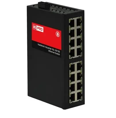 RS PRO RS-7016 Industrial-Ethernet-Switch 16-Port Unmanaged Switch, Ethernet 100Mbit/s