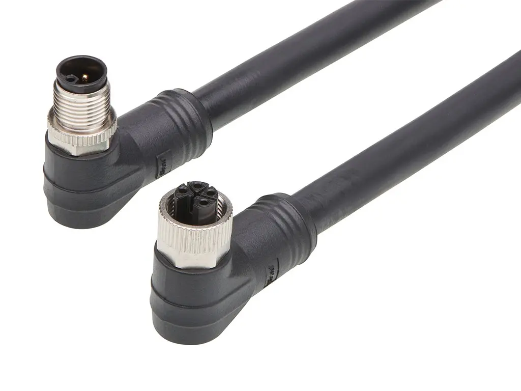 Brad from Molex 120501 M12 konfektioniertes Sensorkabel Stecker, Buchse 4-polig Buchse/Stecker 12A Kabel IP40
