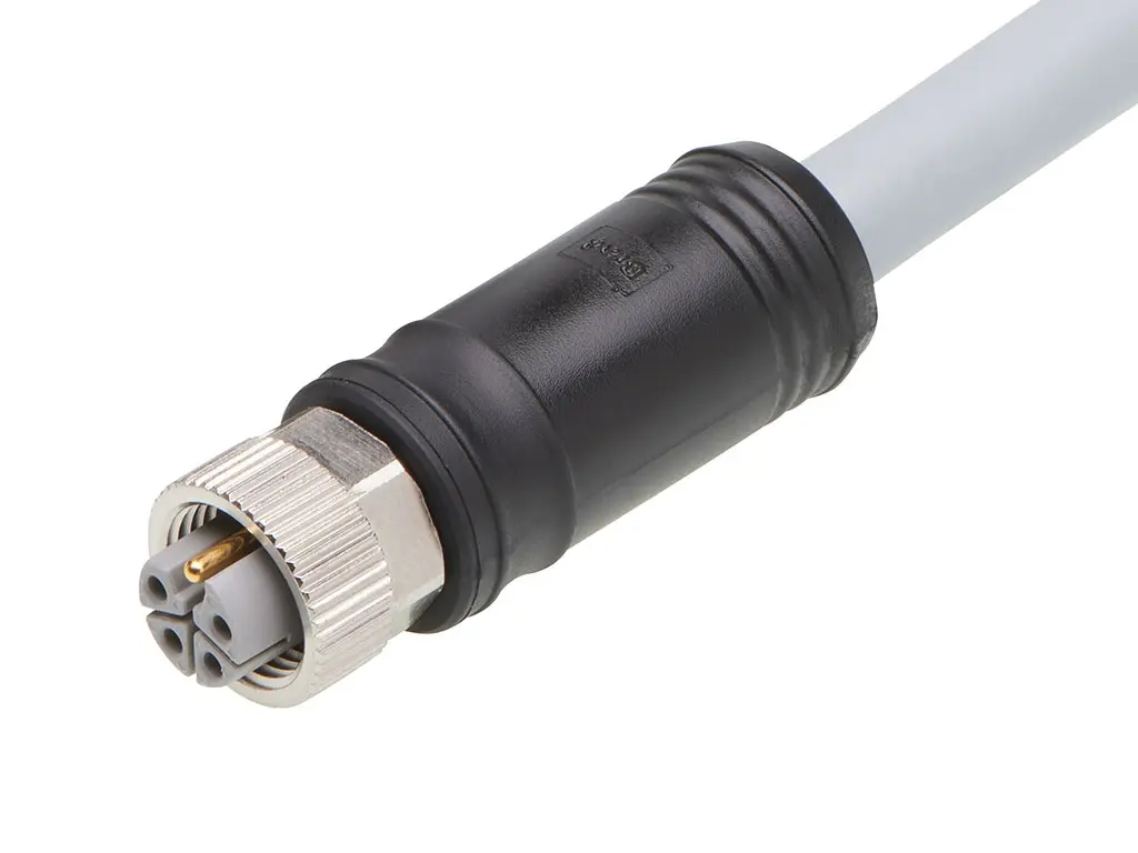 Produktfoto 1 von Brad from Molex 120500 M12 konfektioniertes Sensorkabel Buchse 5-polig Buchse 16A Kabel IP40