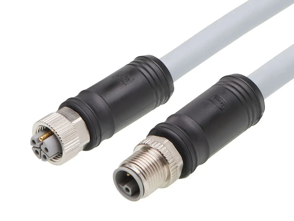 Produktfoto 1 von Brad from Molex 120501 M12 konfektioniertes Sensorkabel Stecker, Buchse 5-polig Buchse/Stecker 16A Kabel IP40