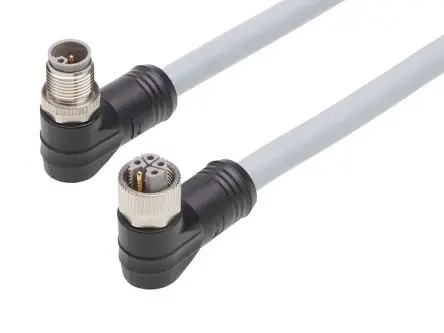 Produktfoto 1 von Brad from Molex 120501 M12 Kabel assembliert Stecker, Buchse 5-polig Buchse/Stecker 12A Kabel IP67
