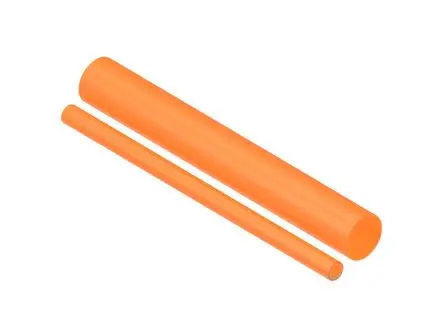 Produktfoto 1 von TE Connectivity RAYCHEM VOLINSU EVDW Wärmeschrumpfschlauch, Polyolefin Orange, Ø 12 mm Schrumpfrate 3:1