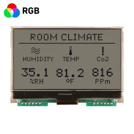 Produktfoto 1 von NEWHAVEN DISPLAY INTERNATIONAL NHD-C12864A1Z Grafik-LCD Anzeige, Graphisch LED Blau, Rot, Grün 128 x 64 Pixel, 8-Bit