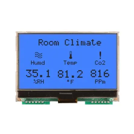 Produktfoto 1 von NEWHAVEN DISPLAY INTERNATIONAL NHD-C12864A1Z Grafik-LCD Anzeige, Graphisch LED Blau 128 x 64 Pixel, 8-Bit Interface