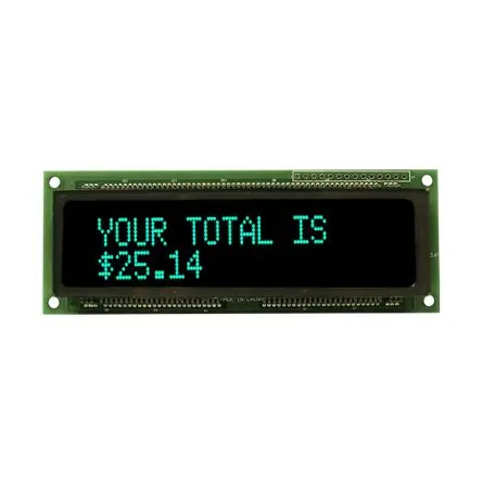 Produktfoto 1 von NEWHAVEN DISPLAY INTERNATIONAL Fluoreszenzanzeige Parallel/Serial 20.2 mm, Außen 122 mm 44 mm, 400 mA 5.5V -0.5 V