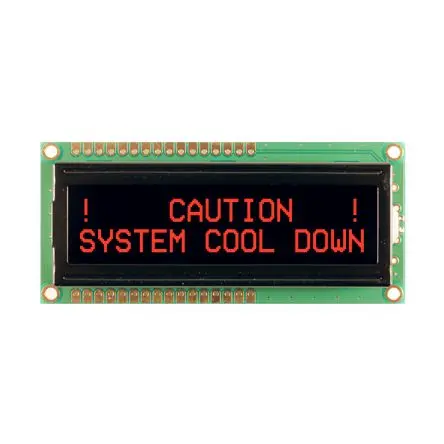 Produktfoto 1 von NEWHAVEN DISPLAY INTERNATIONAL NHD-0216K1Z Alphanumerische LCD-Anzeige, Alphanumerisch LED Rot 2 x 16, Hintergrund