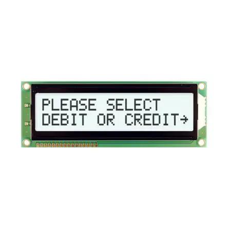 Produktfoto 1 von NEWHAVEN DISPLAY INTERNATIONAL NHD-0216SZ Alphanumerische LCD-Anzeige, Alphanumerisch LED Weiß 2 x 16, 8-Bit Interface