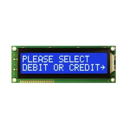 Produktfoto 1 von NEWHAVEN DISPLAY INTERNATIONAL NHD-0216SZ Alphanumerische LCD-Anzeige, Alphanumerisch LED Weiß 2 x 16, Hintergrund Blau,