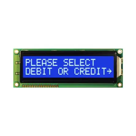 Produktfoto 1 von NEWHAVEN DISPLAY INTERNATIONAL NHD-0216SZ Alphanumerische LCD-Anzeige, Alphanumerisch LED Weiß 2 x 16, Hintergrund Blau,