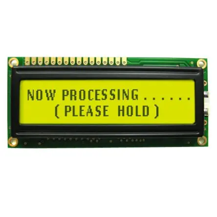 Produktfoto 1 von NEWHAVEN DISPLAY INTERNATIONAL NHD-0220GZ Alphanumerische LCD-Anzeige, Alphanumerisch LCD Grün, Gelb 2 x 20, Hintergrund