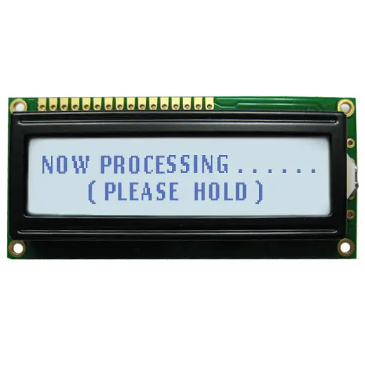 Produktfoto 1 von NEWHAVEN DISPLAY INTERNATIONAL NHD-0220GZ Alphanumerische LCD-Anzeige, Alphanumerisch LCD Weiß 2 x 20, Hintergrund Grau,