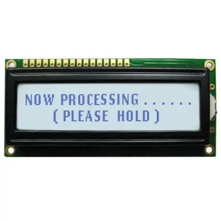 Produktfoto 1 von NEWHAVEN DISPLAY INTERNATIONAL NHD-0220GZ Alphanumerische LCD-Anzeige, Alphanumerisch LCD Weiß 2 x 20, Hintergrund Grau,