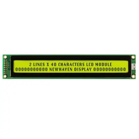 Produktfoto 1 von NEWHAVEN DISPLAY INTERNATIONAL NHD-0240AZ Alphanumerische LCD-Anzeige, Alphanumerisch LCD Gelb, Grün 2 x 40, Hintergrund