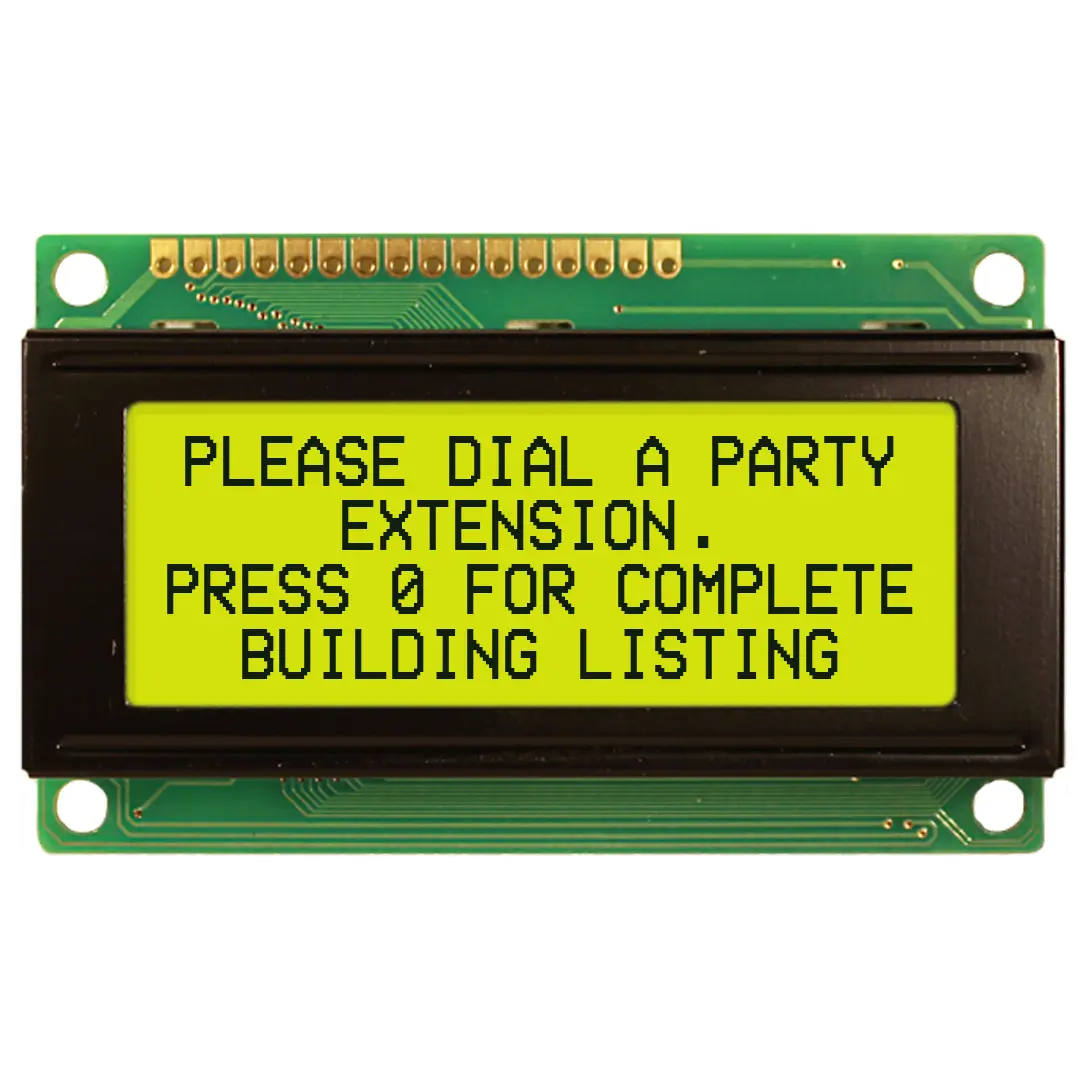 Produktfoto 1 von NEWHAVEN DISPLAY INTERNATIONAL NHD-0420AZ Alphanumerische LCD-Anzeige, Alphanumerisch LCD Grün, Gelb 4 x 20, Hintergrund