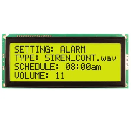 Produktfoto 1 von NEWHAVEN DISPLAY INTERNATIONAL NHD-0420E2Z Alphanumerische LCD-Anzeige, Alphanumerisch LCD Grün, Gelb 4 x 20,