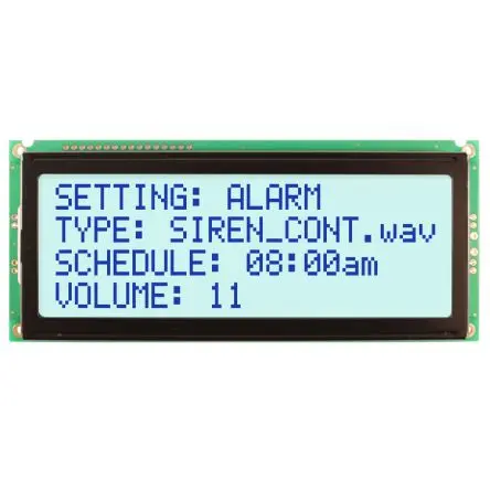 Produktfoto 1 von NEWHAVEN DISPLAY INTERNATIONAL NHD-0420E2Z Alphanumerische LCD-Anzeige, Alphanumerisch LCD Weiß 4 x 20, Hintergrund