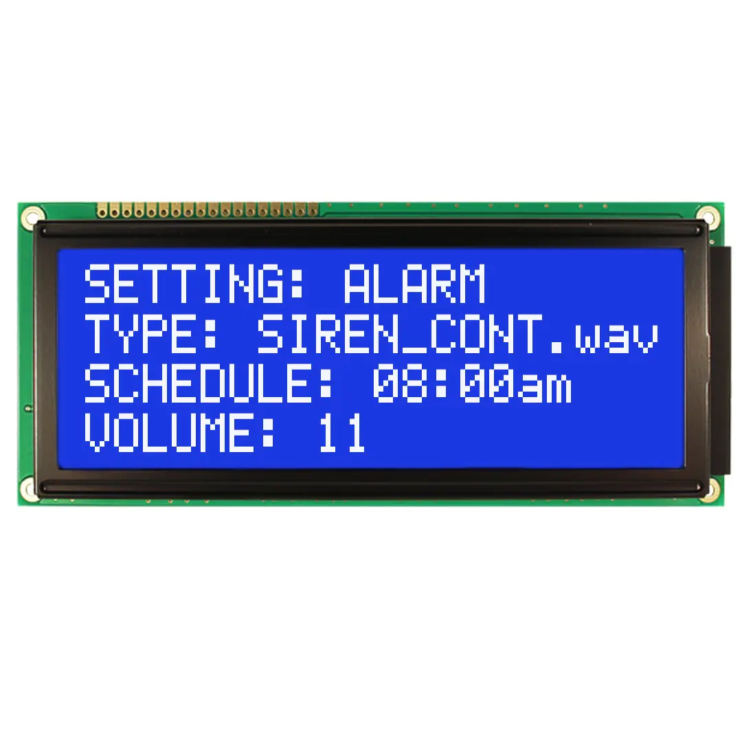 Produktfoto 1 von NEWHAVEN DISPLAY INTERNATIONAL NHD-0420E2Z Alphanumerische LCD-Anzeige, Alphanumerisch LCD Weiß 4 x 20, Hintergrund