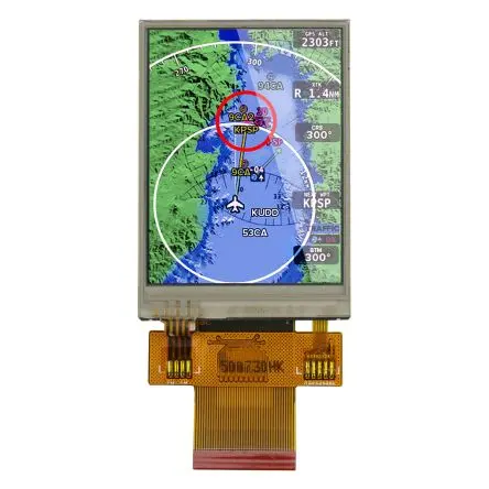 Produktfoto 1 von NEWHAVEN DISPLAY INTERNATIONAL TFT-LCD-Anzeige 2.4 Zoll Parallel Touchscreen Resistiver Touch, 240 x 320 pixel, 38.32 x