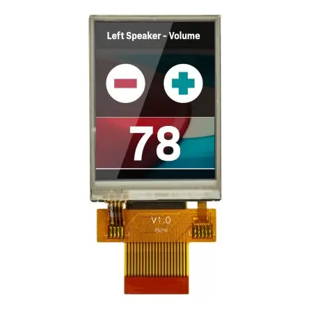 Produktfoto 1 von NEWHAVEN DISPLAY INTERNATIONAL TFT-LCD-Anzeige 2.4 Zoll SPI Touchscreen Ohmsch, 240 x 320 pixel, 38.32 x 50.26 mm LED