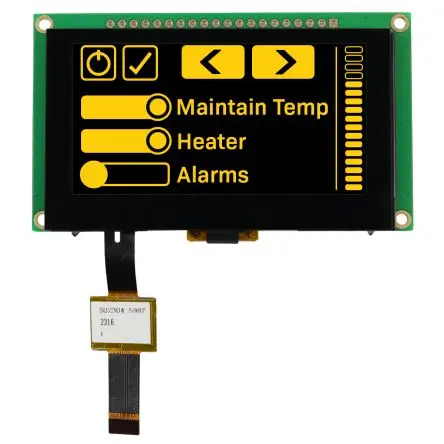 Produktfoto 1 von NEWHAVEN DISPLAY INTERNATIONAL 2.7 Zoll Gelb OLED-Display 128 x 64 Pixel, 63.31 x 32.59 mm / 2:1 Grafik OLED-Matrix