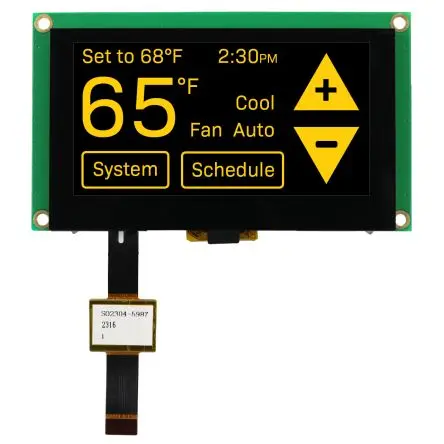 Produktfoto 1 von NEWHAVEN DISPLAY INTERNATIONAL 2.7 Zoll Gelb OLED-Display 128 x 64 Pixel, 63.31 x 32.59 mm / 2:1 Grafik OLED-Matrix