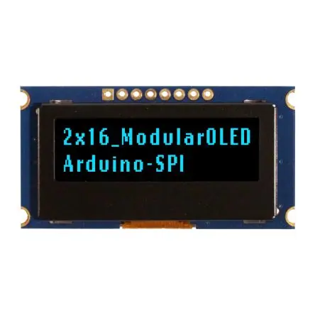 Produktfoto 1 von NEWHAVEN DISPLAY INTERNATIONAL 1.39 Zoll Blau OLED-Display 16 x 2 Zeichen, 36.22 x 11.4 mm Passiv-Matrix Leiterplatte