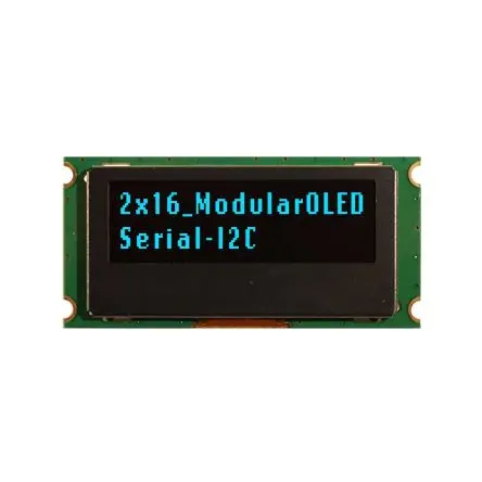 Produktfoto 1 von NEWHAVEN DISPLAY INTERNATIONAL 1.39 Zoll Blau OLED-Display 16 x 2 Zeichen, 36.22 x 11.4 mm / 13:1 Passiv-Matrix