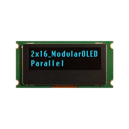 Produktfoto 1 von NEWHAVEN DISPLAY INTERNATIONAL 1.39 Zoll Blau OLED-Display 16 x 2 Zeichen, 36.22 x 11.4 mm / 2,02:1 Passiv-Matrix