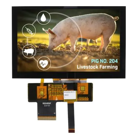 Produktfoto 1 von NEWHAVEN DISPLAY INTERNATIONAL TFT-LCD-Anzeige 5 Zoll Touchscreen Kapazitiv, 800 x 480 Pixel, 109 x 65.8 mm LED