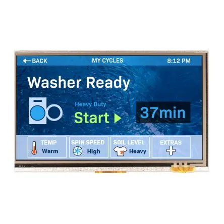 Produktfoto 1 von NEWHAVEN DISPLAY INTERNATIONAL TFT-LCD-Anzeige 7 Zoll RGB Touchscreen Ohmsch, 800 x 480 Pixel, 154.84 x 86.63 mm LED