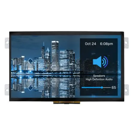 Produktfoto 1 von NEWHAVEN DISPLAY INTERNATIONAL TFT-LCD-Anzeige 10.1 Zoll HDMI, USB Touchscreen Pcap, 1024 x 600 Pixel, 223.72 x 126.28