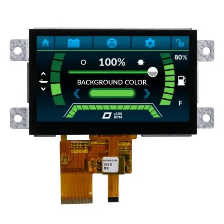 Produktfoto 1 von NEWHAVEN DISPLAY INTERNATIONAL TFT-LCD-Anzeige 4.3 Zoll RGB Touchscreen, 800 x 480 Pixel, 96.1 x 54.8 mm LED