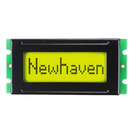 Produktfoto 1 von NEWHAVEN DISPLAY INTERNATIONAL Alphanumerische LCD-Anzeige, Alphanumerisch LCD Gelb, Grün 1 Zeile mit 8 Zeichen,