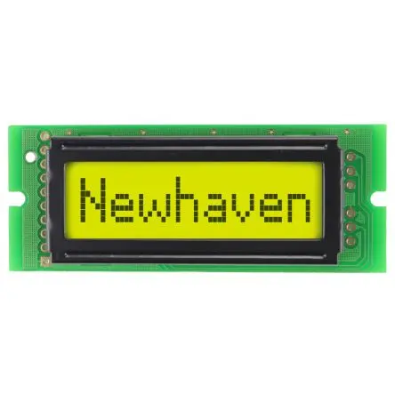 Produktfoto 1 von NEWHAVEN DISPLAY INTERNATIONAL NHD-0108CZ Alphanumerische LCD-Anzeige, Alphanumerisch LCD Grün, Gelb 1 Zeile mit 8