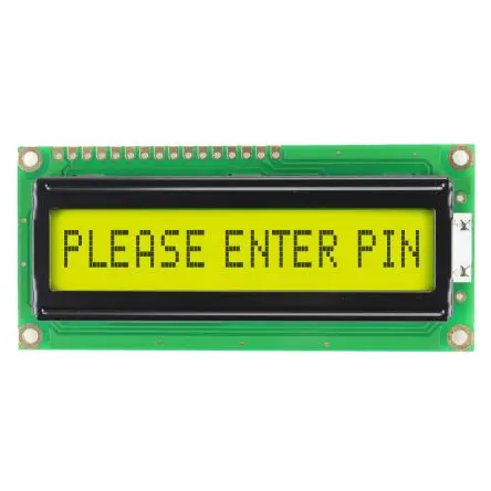 Produktfoto 1 von NEWHAVEN DISPLAY INTERNATIONAL NHD-0116AZ Alphanumerische LCD-Anzeige, Alphanumerisch LCD Grün, Gelb 1 Zeile mit 16