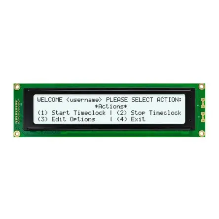Produktfoto 1 von NEWHAVEN DISPLAY INTERNATIONAL NHD-0440WH Alphanumerische LCD-Anzeige, Alphanumerisch LCD Weiß 4 x 40, Hintergrund Weiß,